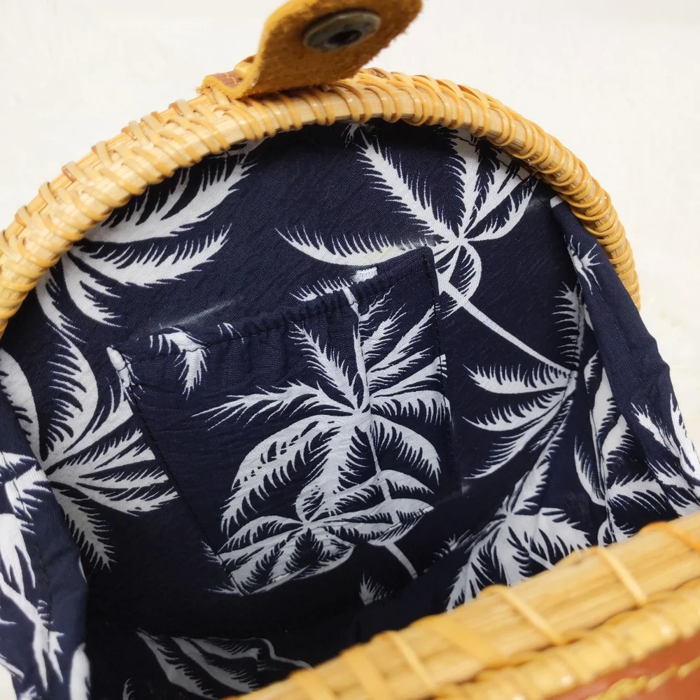 - - Rattan Wicker Leather Vietnam Crossbody